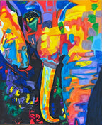 Abstract Elephant - Art Prints