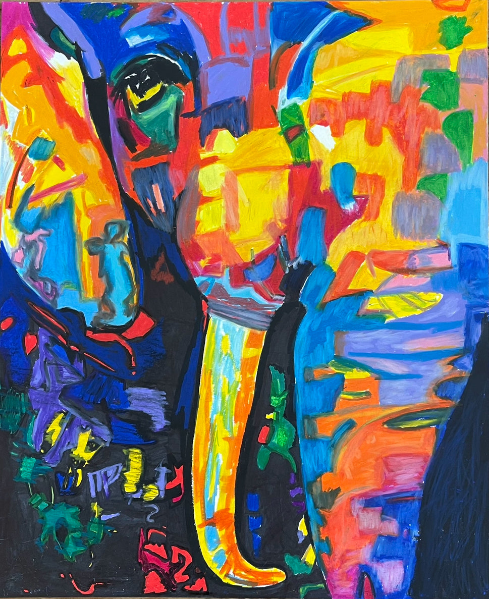 Abstract Elephant - Art Prints