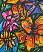 Abstract Lilies - Art Prints