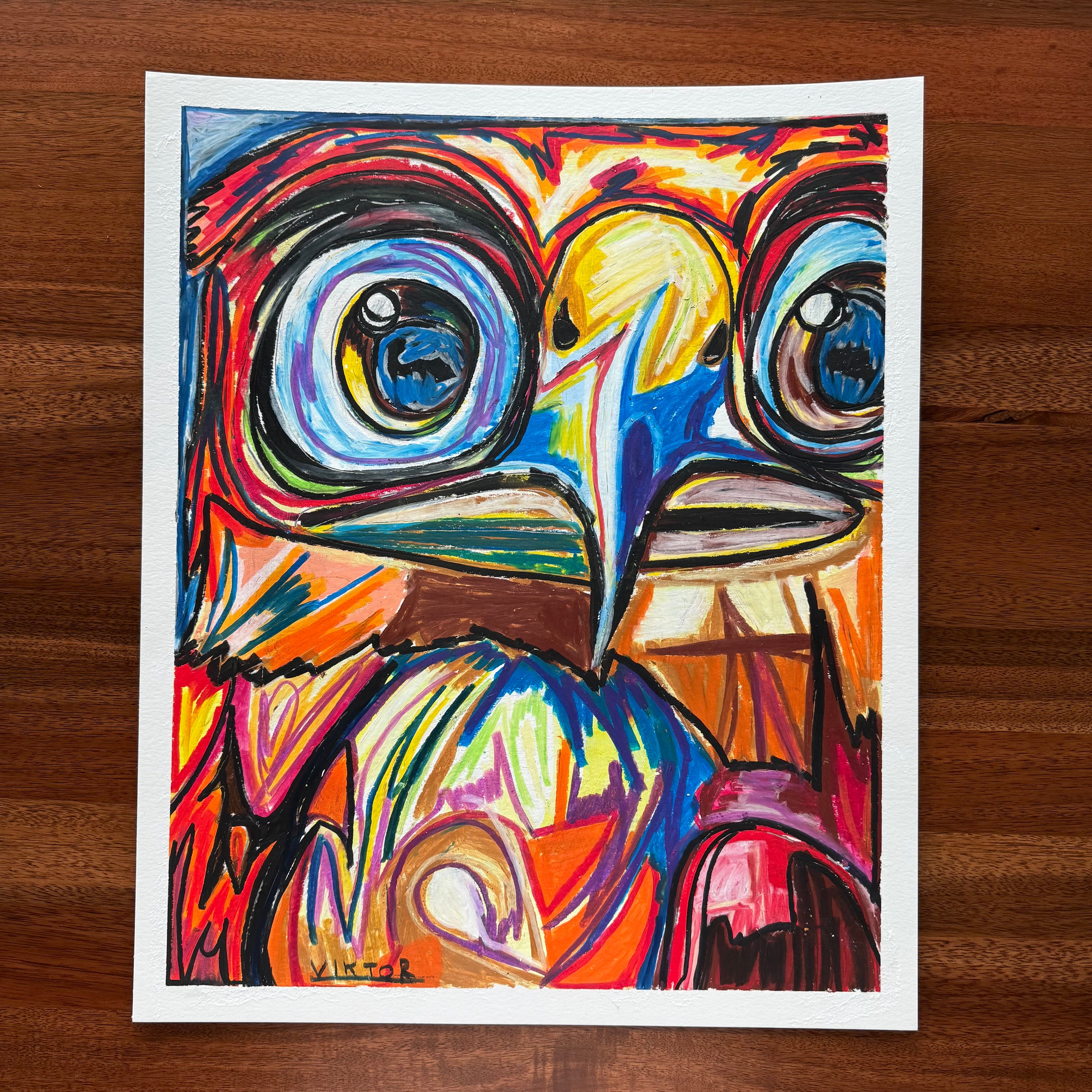 Atlas, The Hawk - ORIGINAL  14x17”