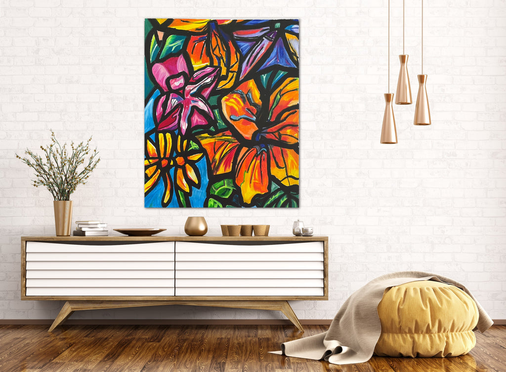 Abstract Lilies - Art Prints