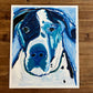 The Blue Great Dane  - ORIGINAL  14x17”