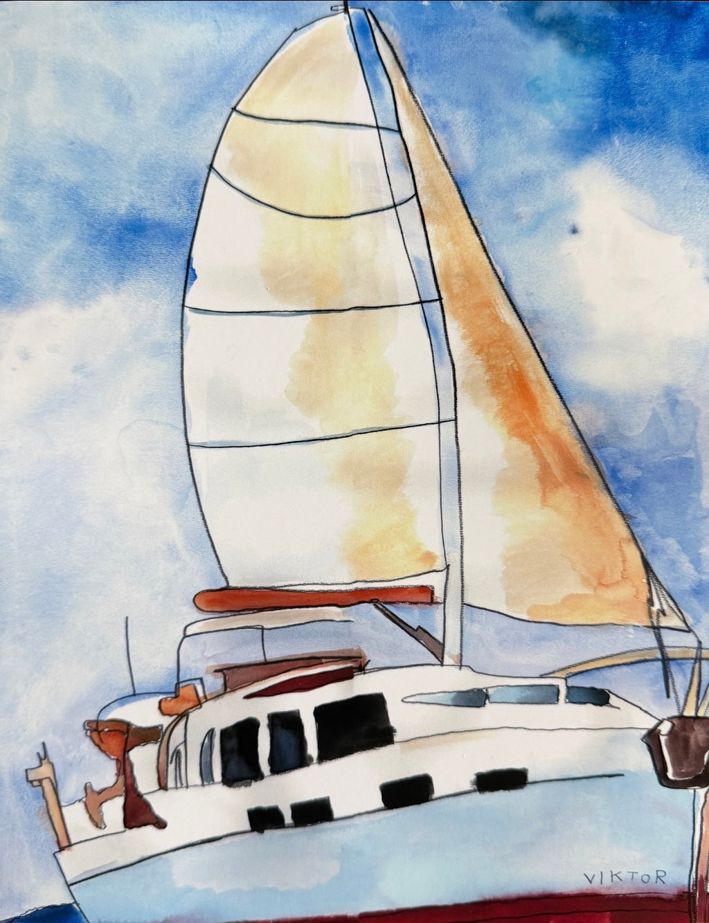 Sailing into Serenity No I - Art Prints