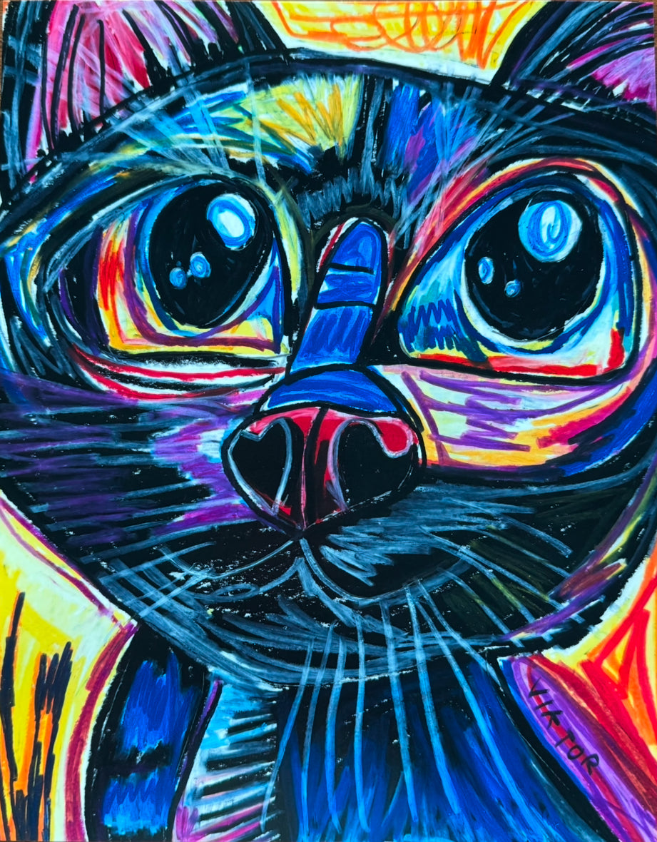 Black Cat - Art Prints