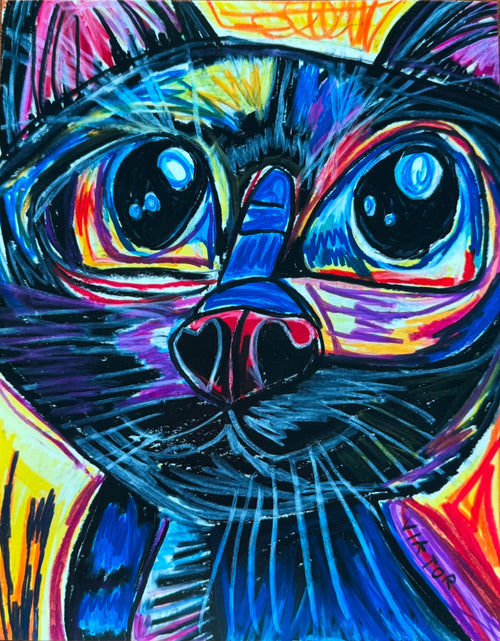 Black Cat - Art Prints - Vichy's Art