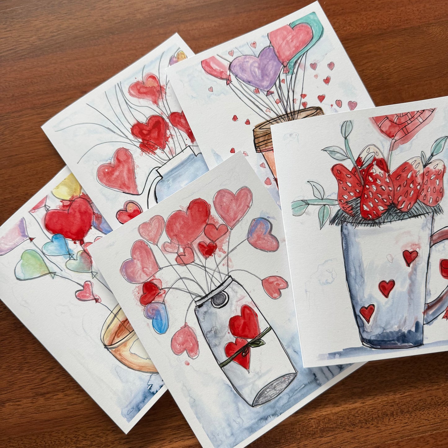 Valentine's Hearts - Greeting cards