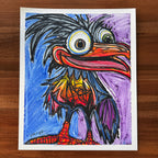 The Happy Bird - ORIGINAL  14X17"