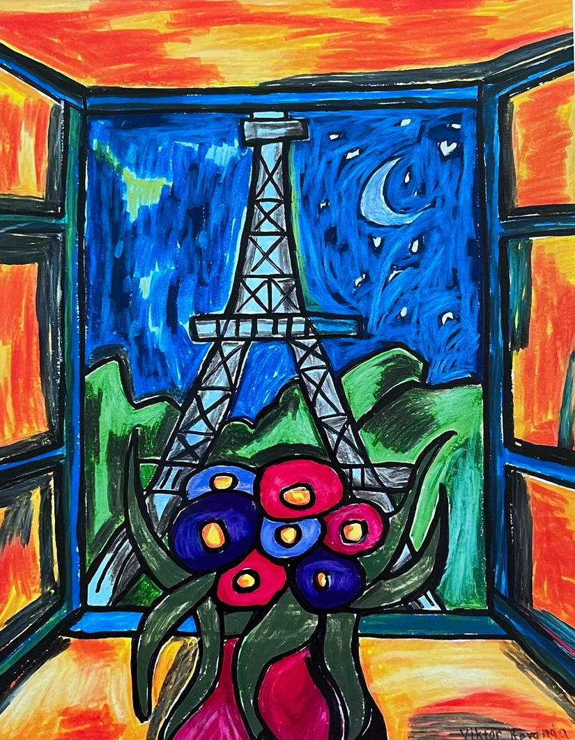 Eiffel Tower - fine prints of original artwork - Vichy's Art