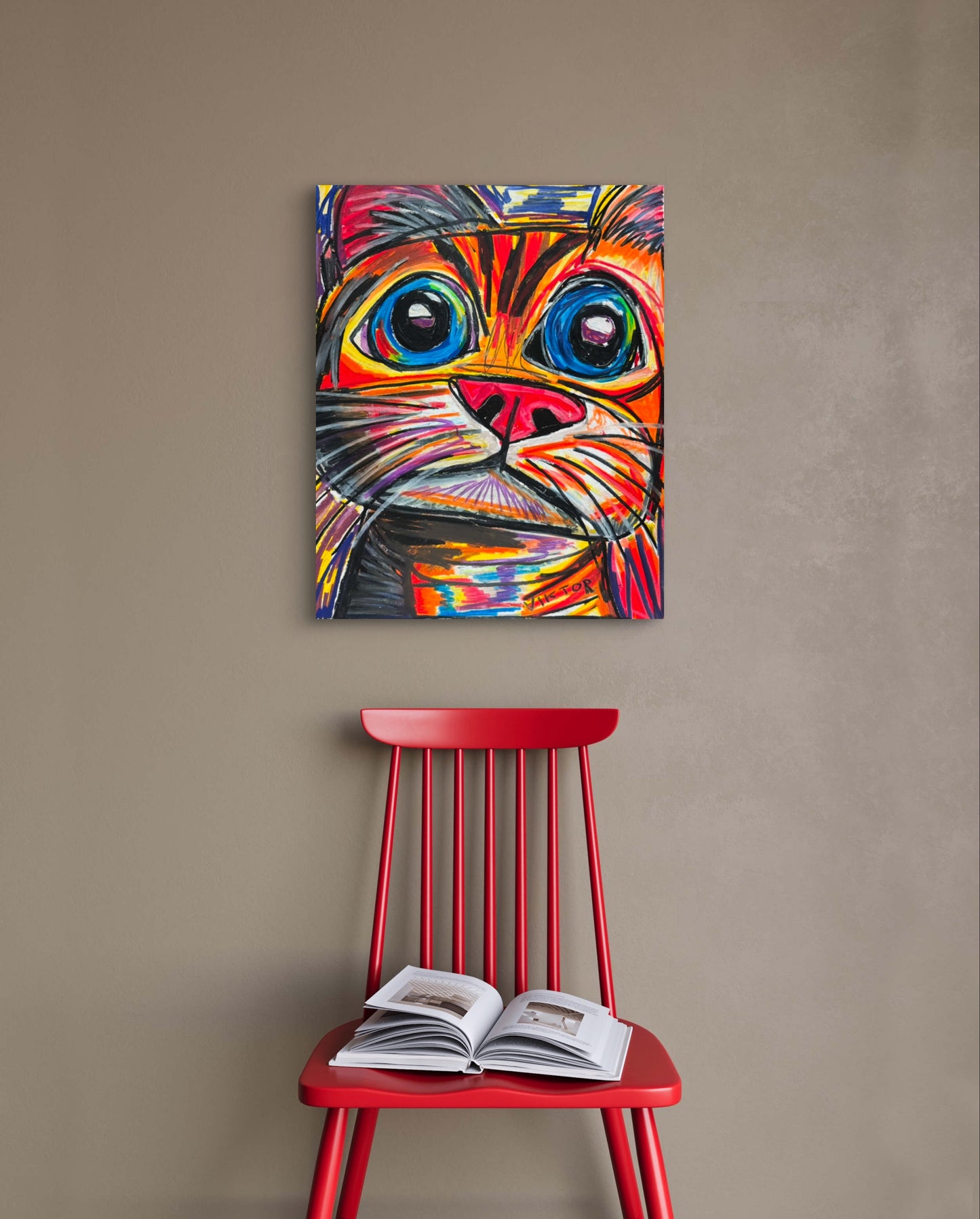 Blue Eyed Cat - Art Prints