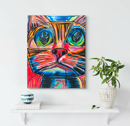 Frazzled Cat - Art Prints