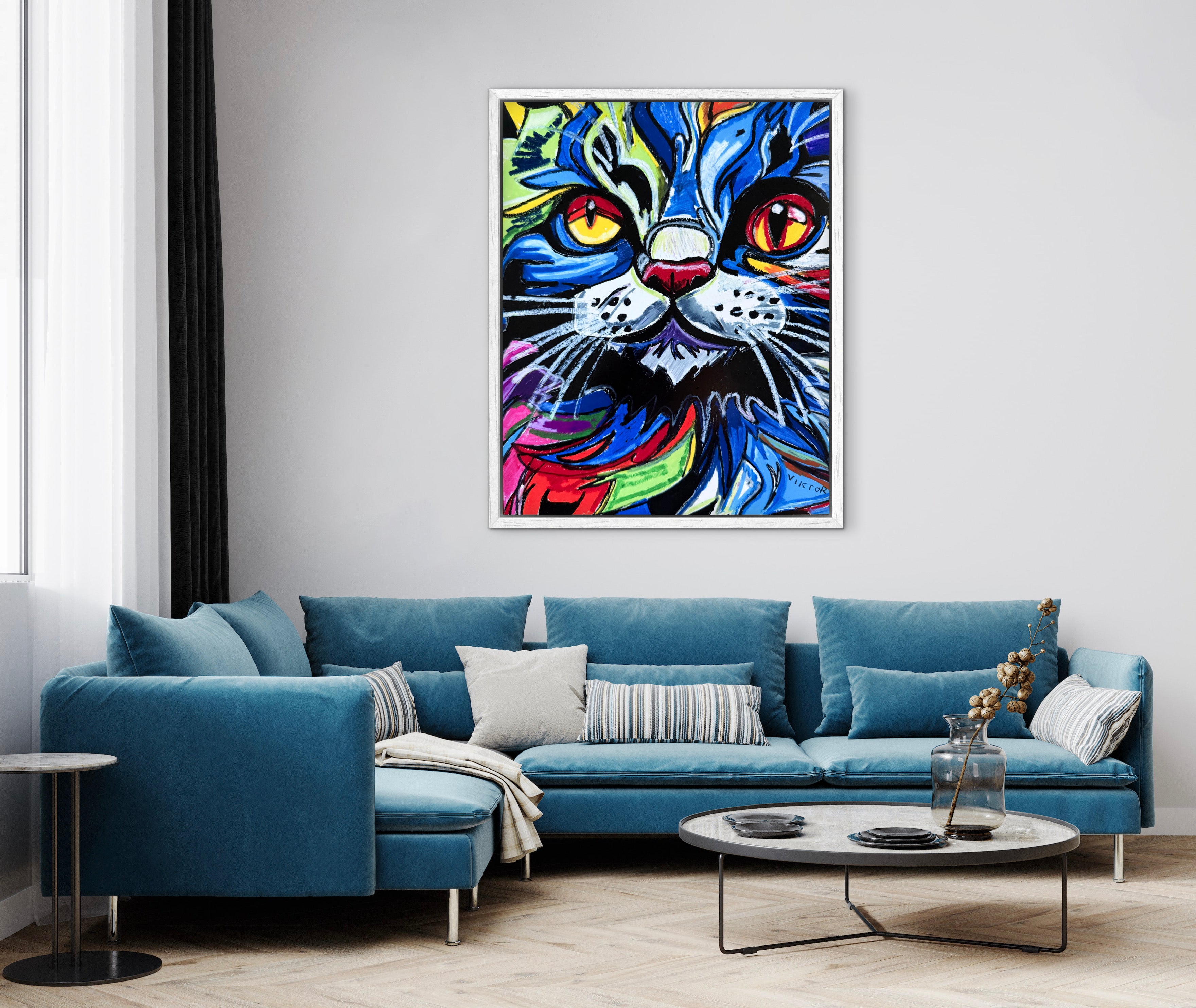 Vibrant Cat - Art Prints