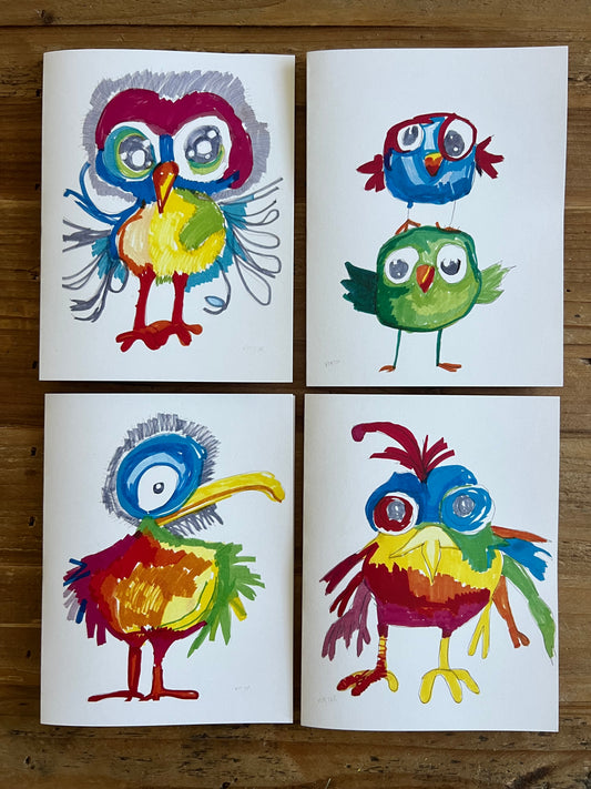 Funny Birds - Greeting cards