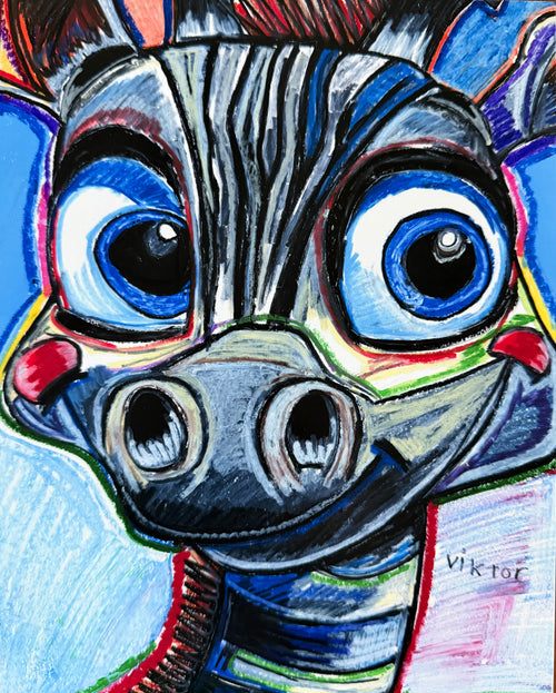Baby Zebra - Art Prints - Vichy's Art