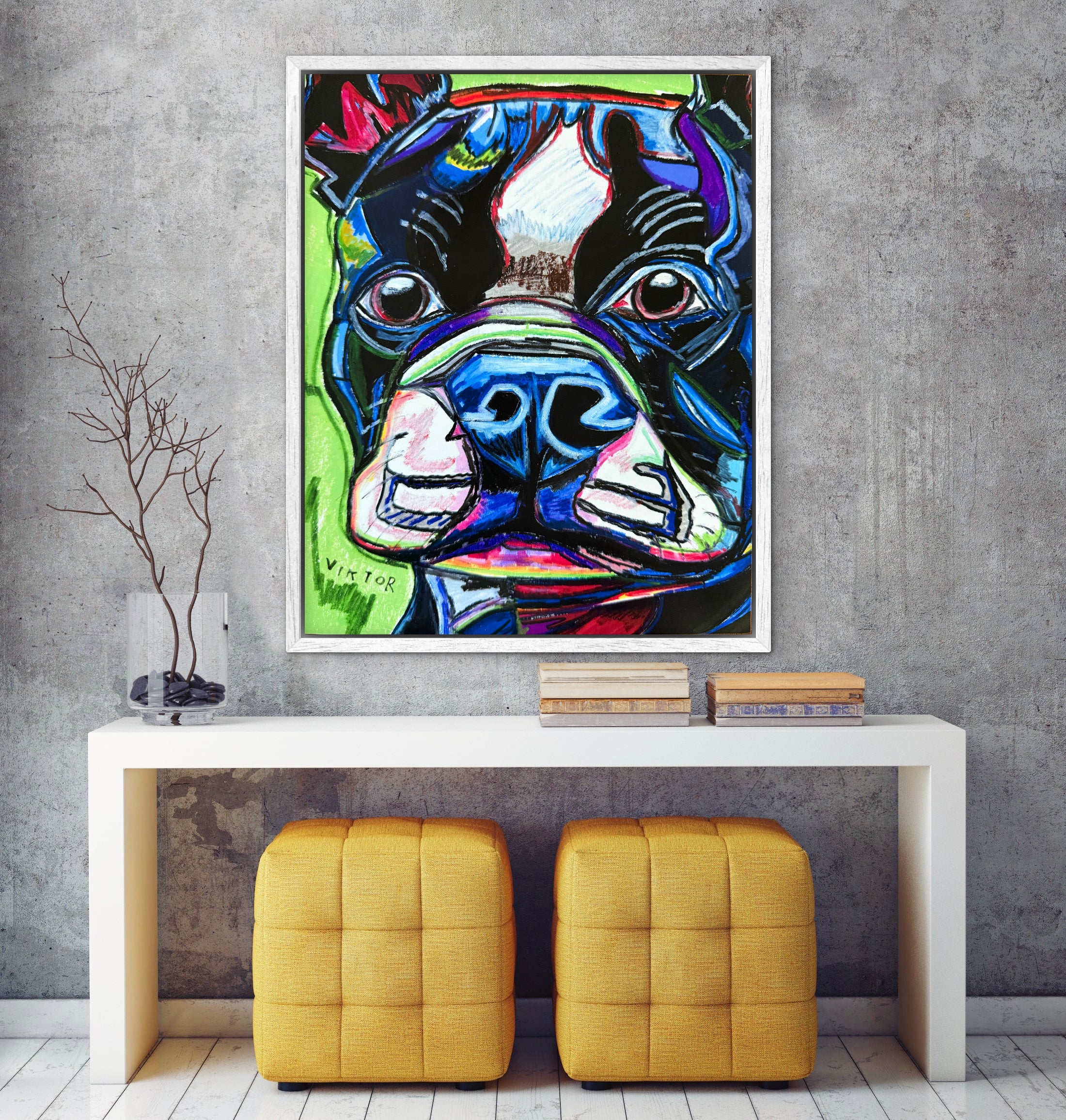 The Blue Frenchie - Art Prints