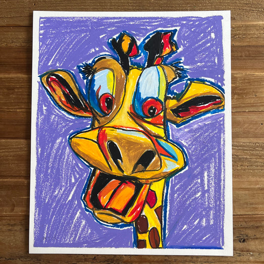 Sophie The Silly Giraffe  - ORIGINAL  14x17”