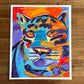 The Colorful Leopard - ORIGINAL  14x17”