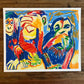 The Abstract Wise Monkeys  - ORIGINAL  14x17”