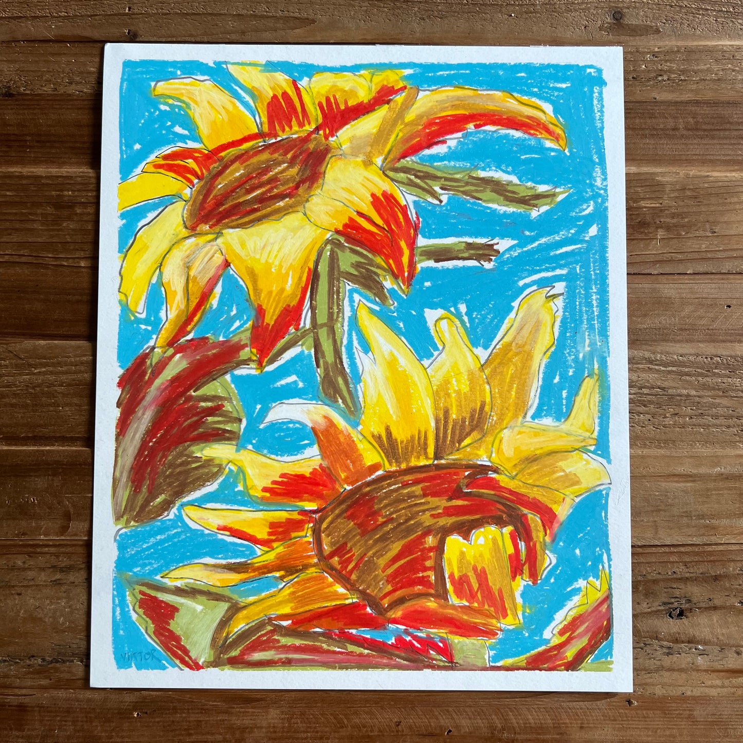The Sunflowers - ORIGINAL 14x17”
