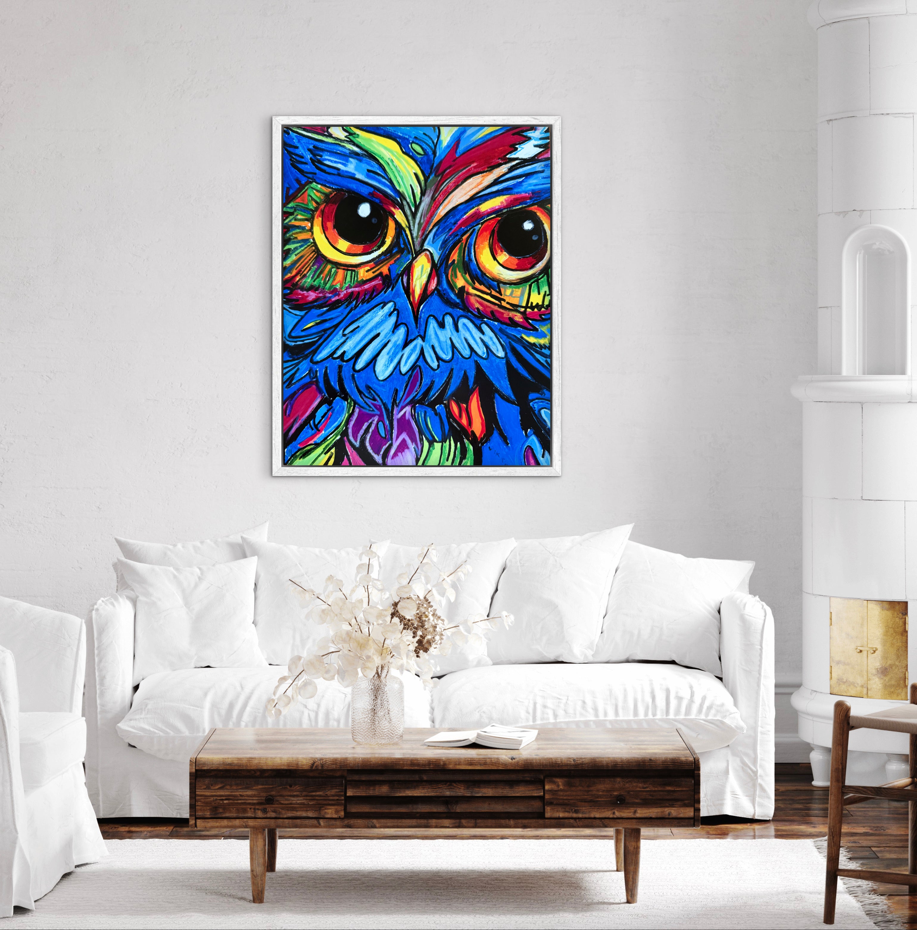 Vibrant Owl - Art Prints