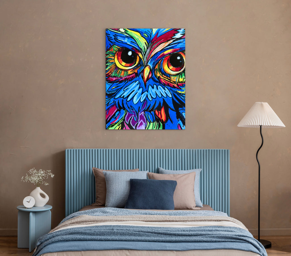 Vibrant Owl - Art Prints