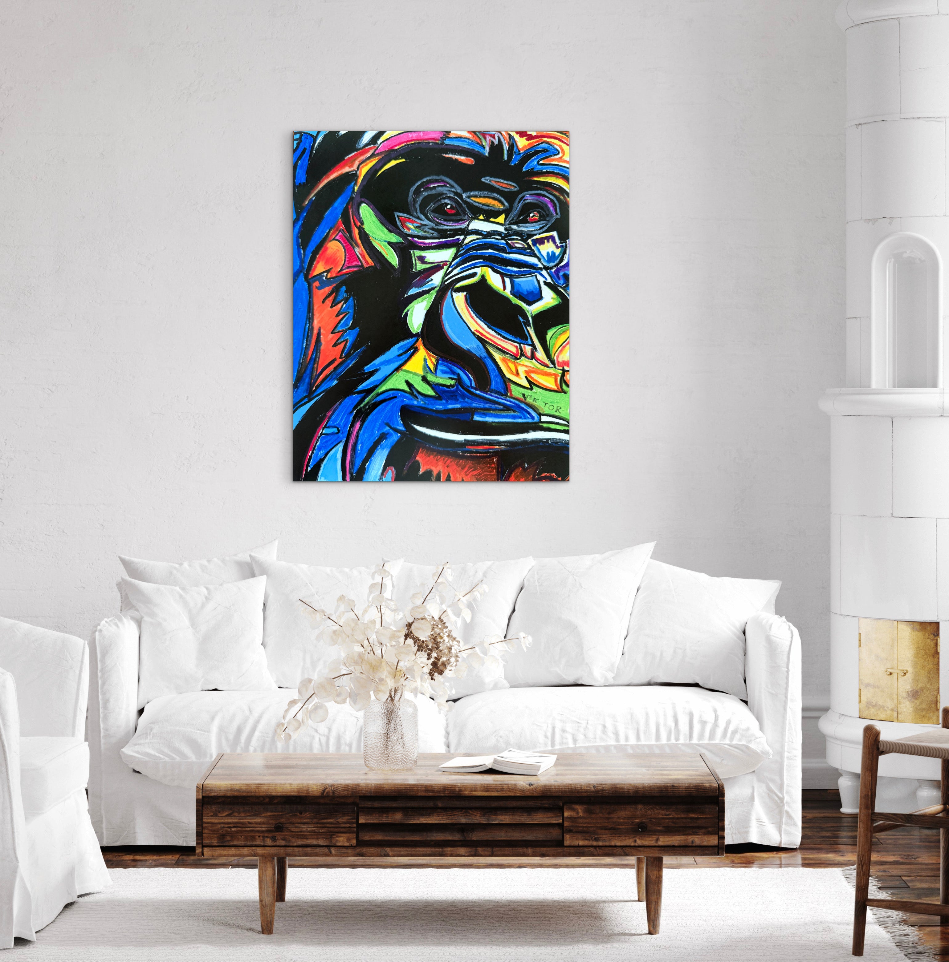 Abstract Gorilla - Art Prints