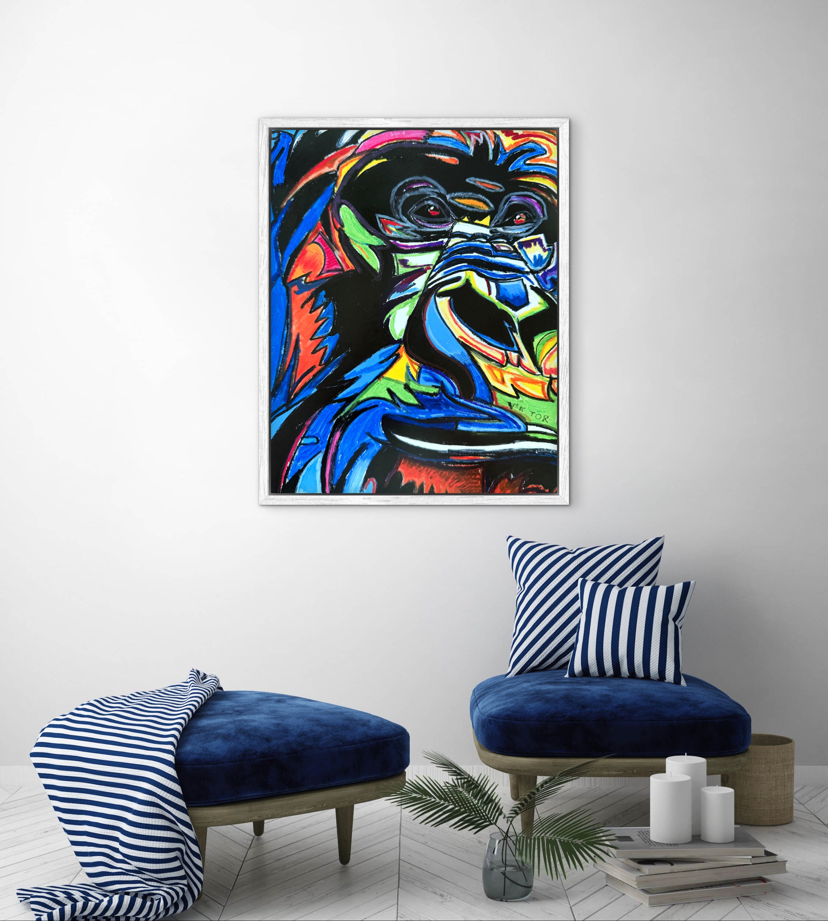 Abstract Gorilla - Art Prints