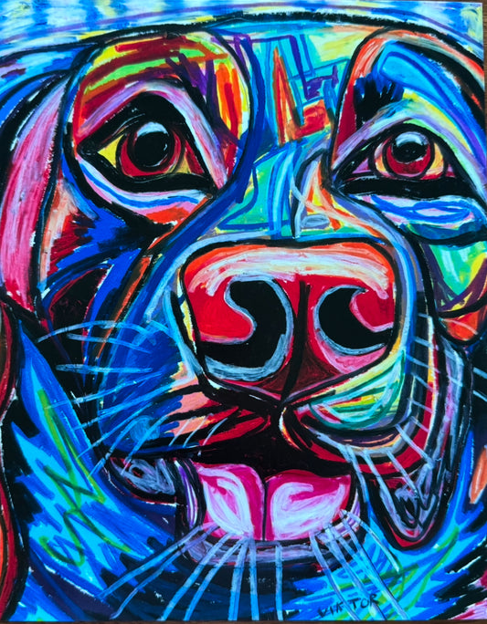 The Colorful Labrador - Art Prints