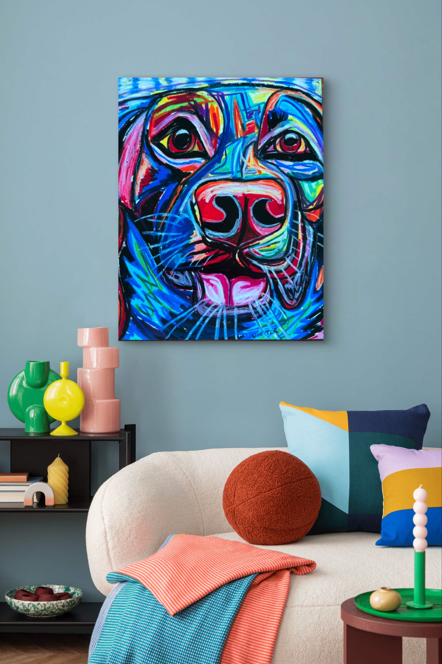 The Colorful Labrador - Art Prints