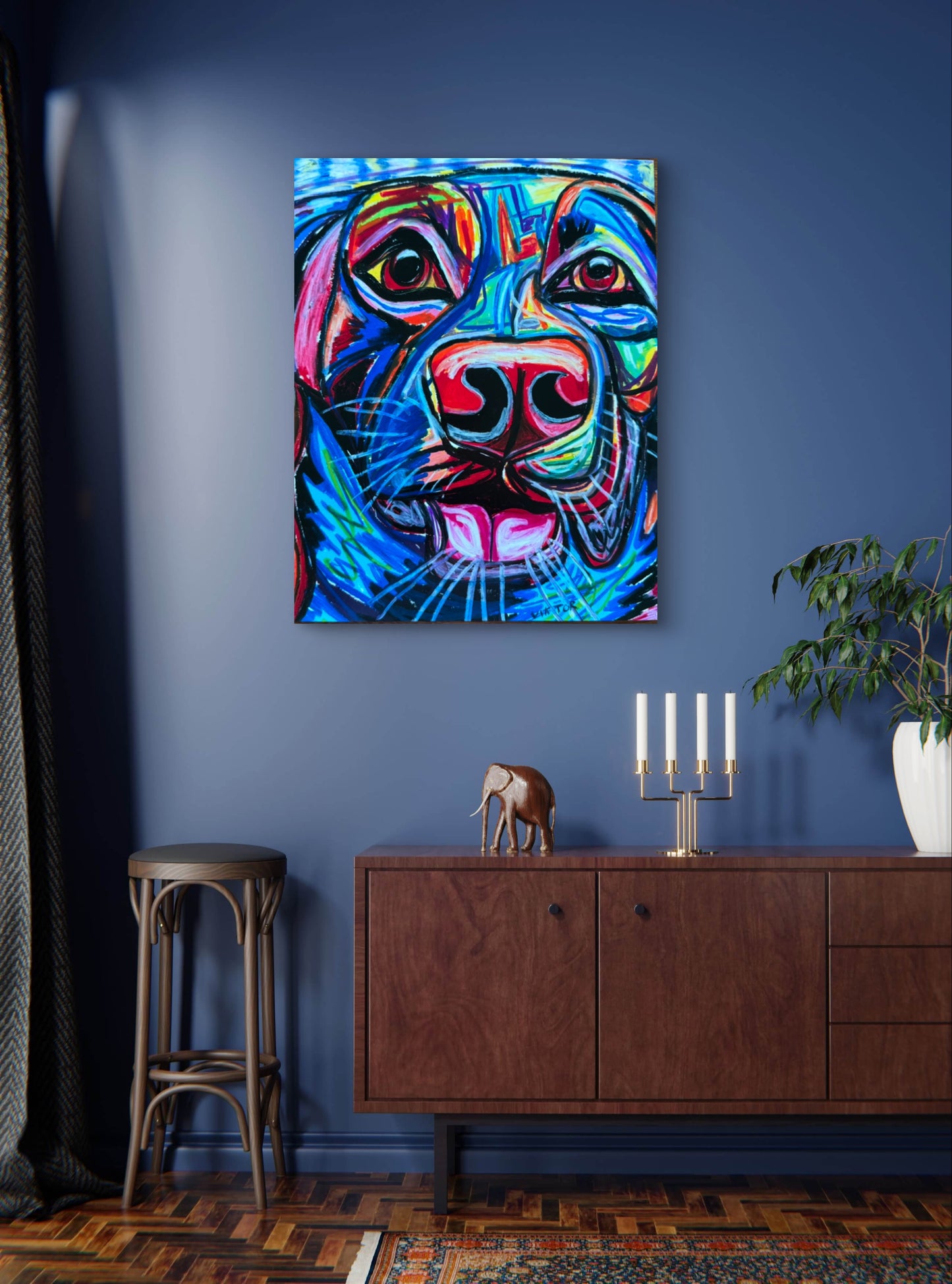 The Colorful Labrador - Art Prints