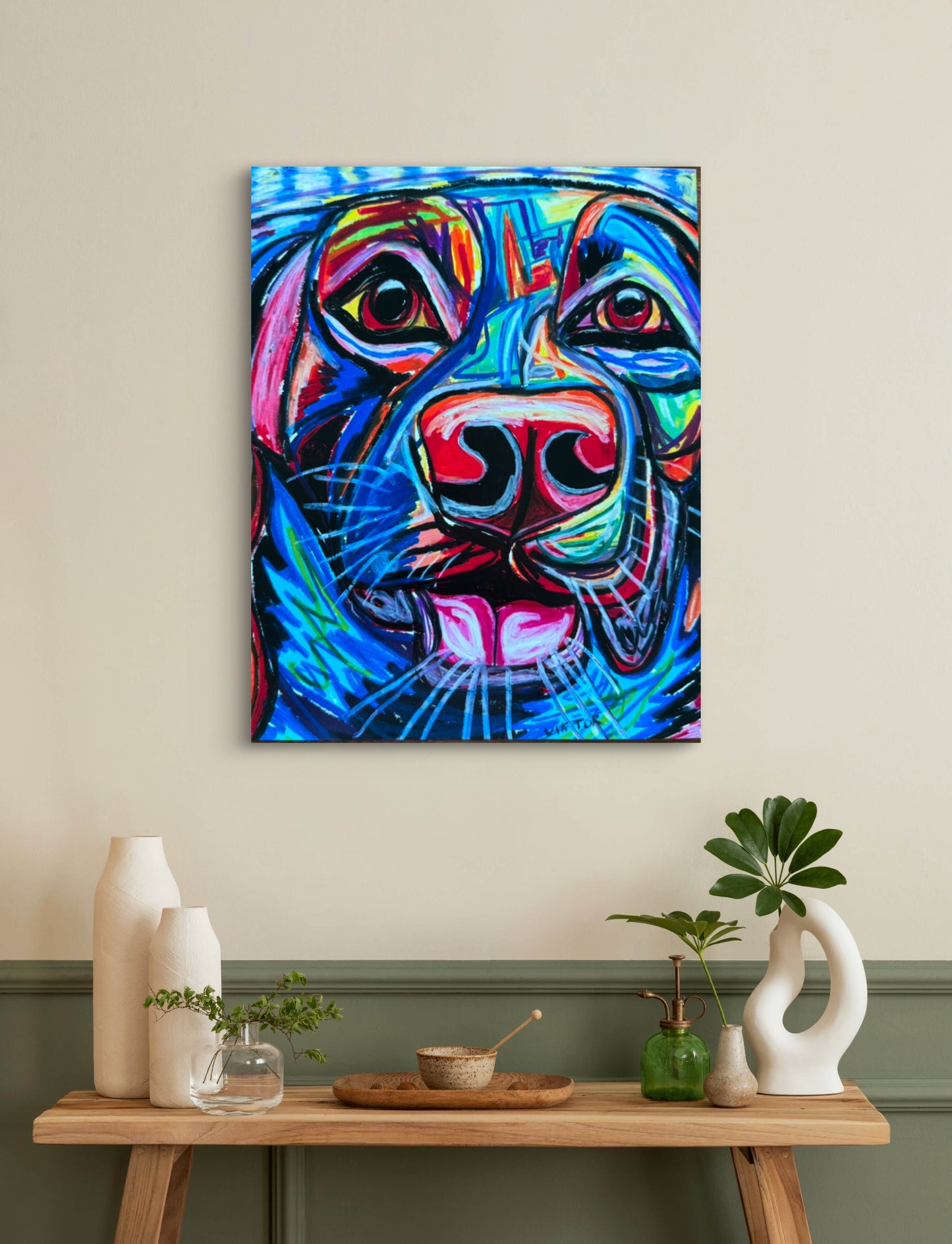 The Colorful Labrador - Art Prints