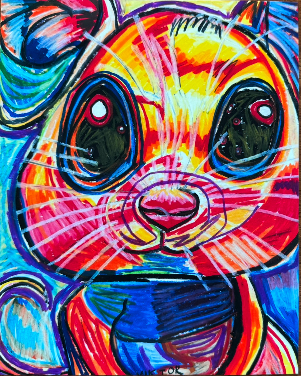 Orange Mouse - Art Prints