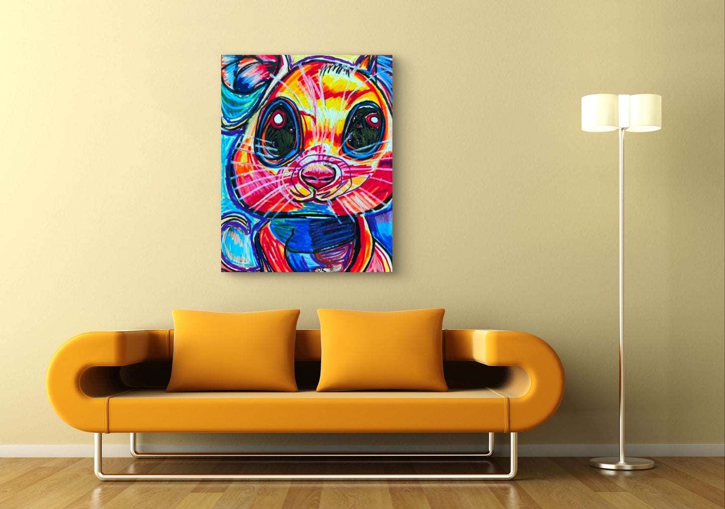 Orange Mouse - Art Prints