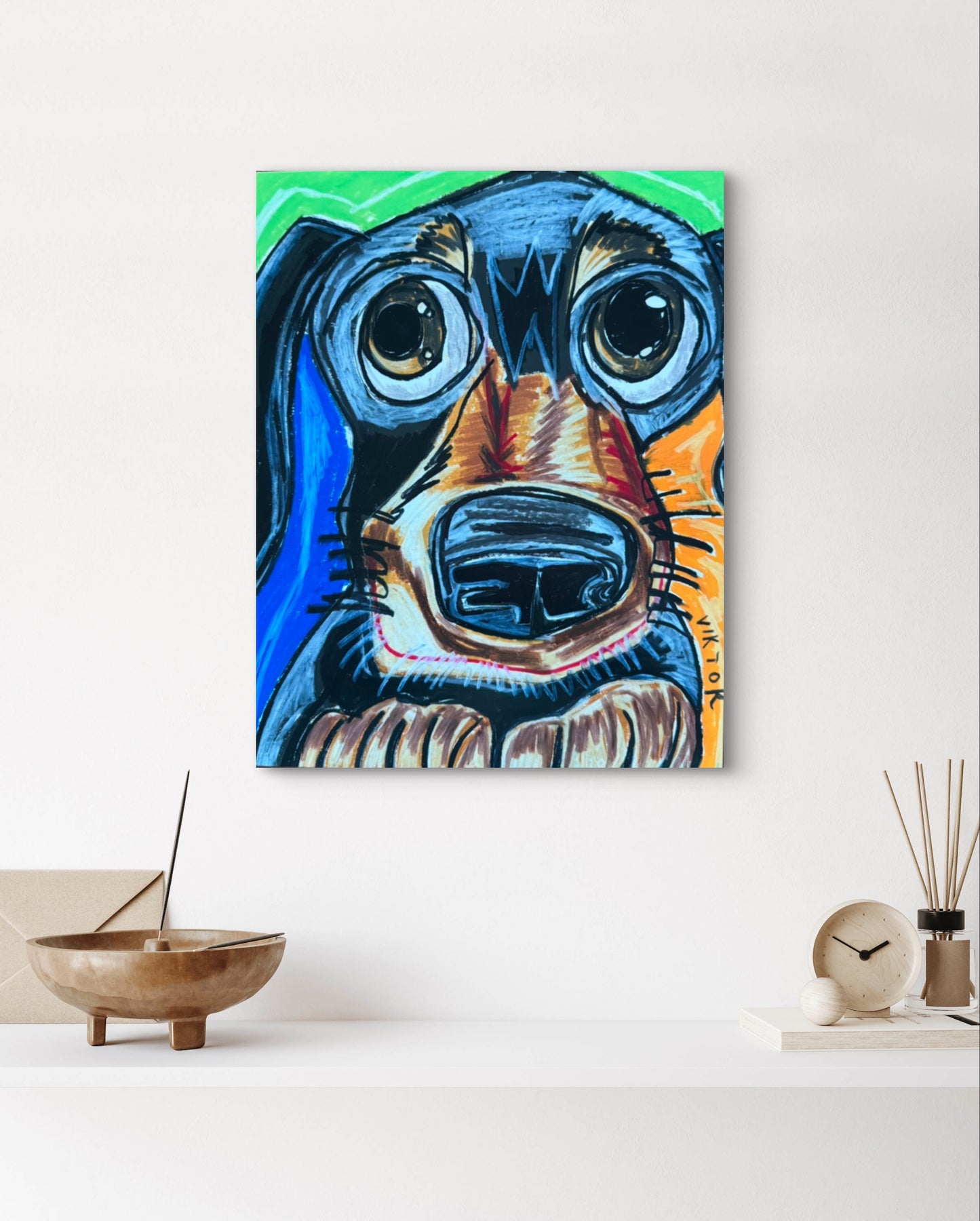 The Cute Dachshund - Art Prints