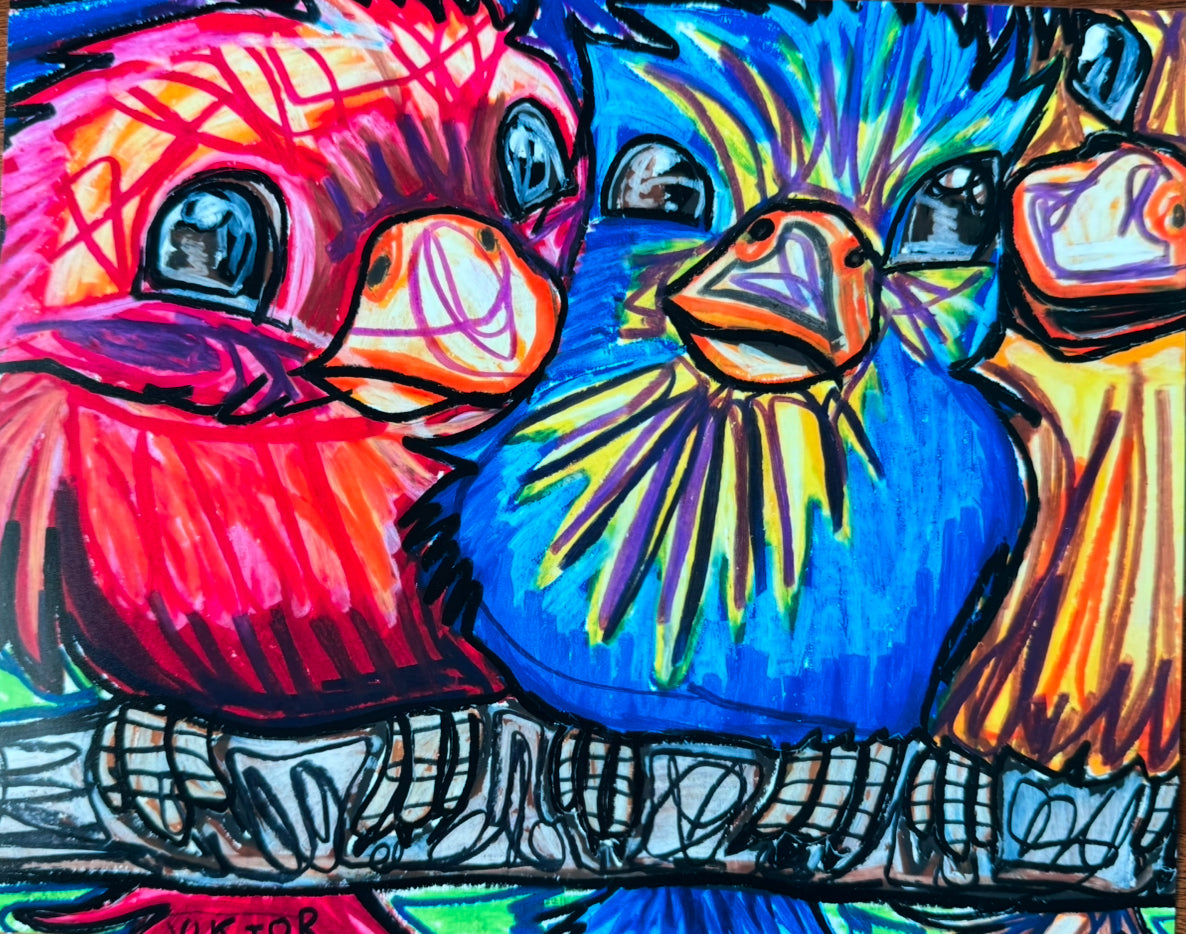 Three Little Birds - Art Prints