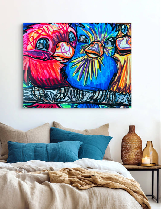 Three Little Birds - Art Prints