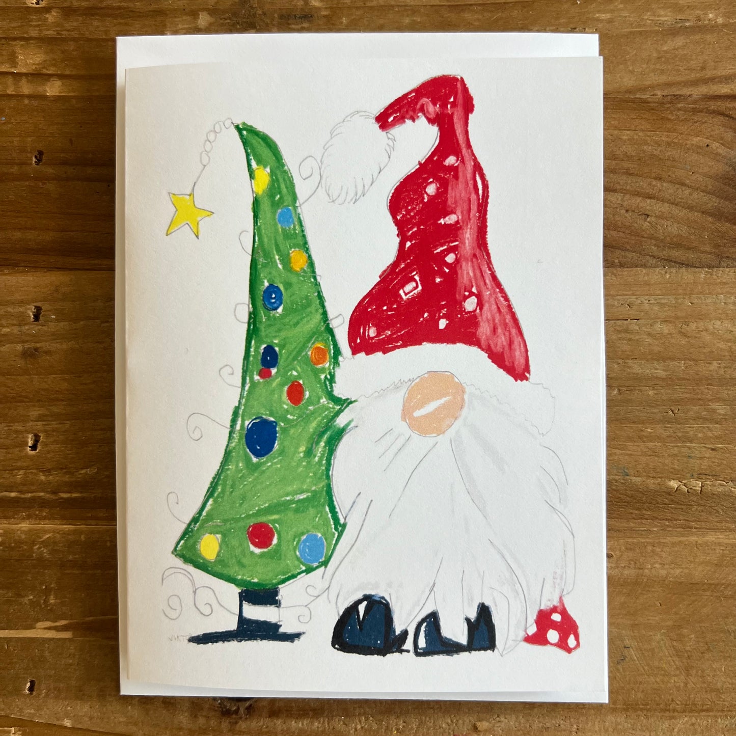 Santa Gnome - Greeting cards