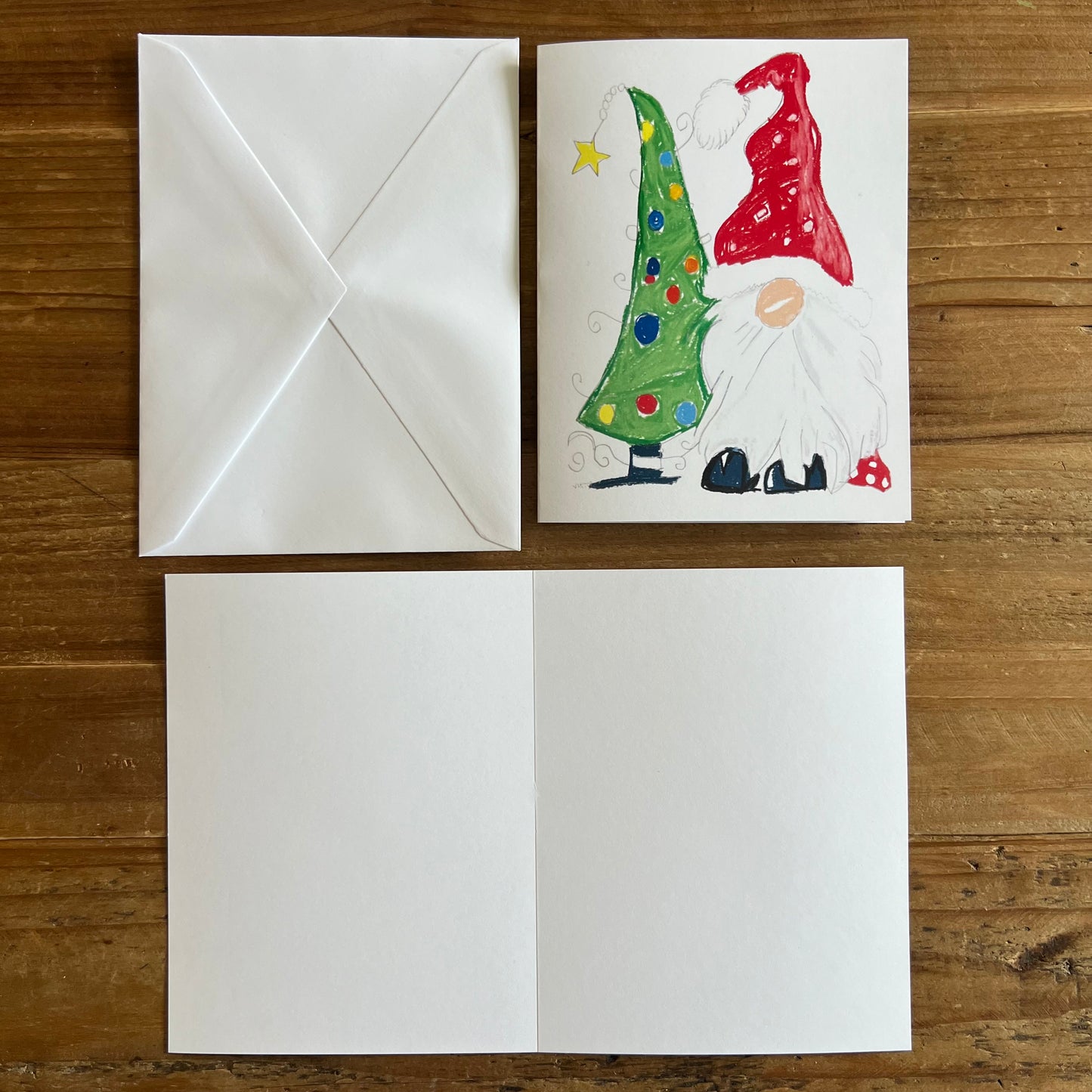 Santa Gnome - Greeting cards