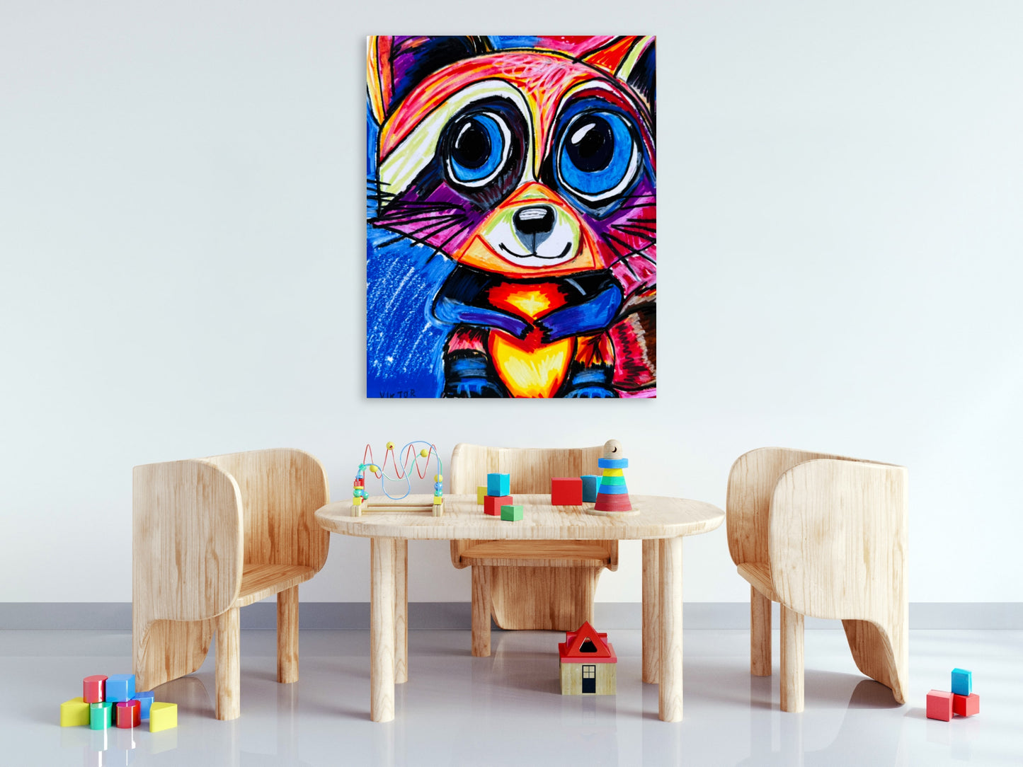 The Baby Raccoon - Art Prints