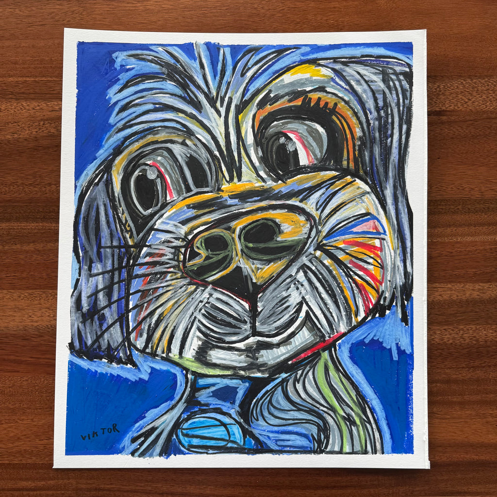 The Cute Maltese - ORIGINAL  16x19”