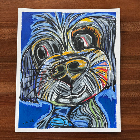 The Cute Maltese - ORIGINAL  16x19”