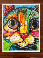 Ginger Glow - ORIGINAL OIL PASTEL ARTWORK - 19x24" (video attached)