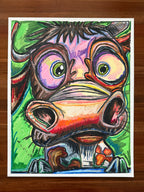 Pastoral Charm - ORIGINAL OIL PASTEL ARTWORK - 19x24" (video attached)