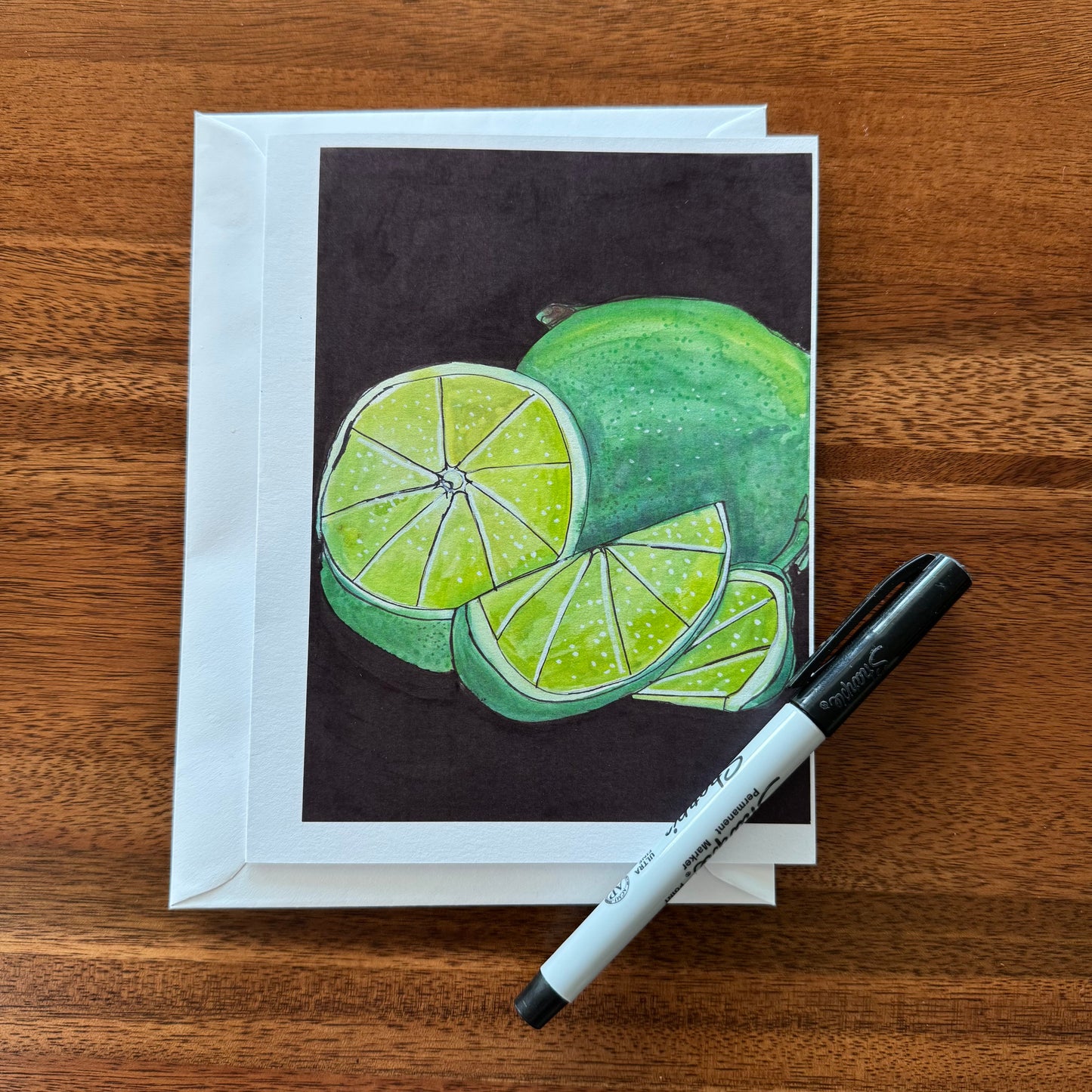 Green Fruits - Greeting cards