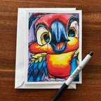 Perry The Parrot - Greeting cards