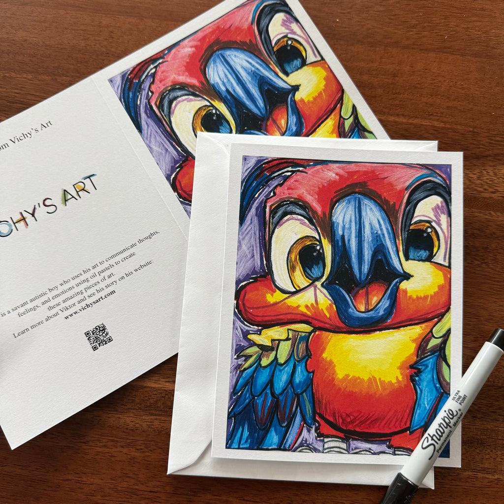 Perry The Parrot - Greeting cards