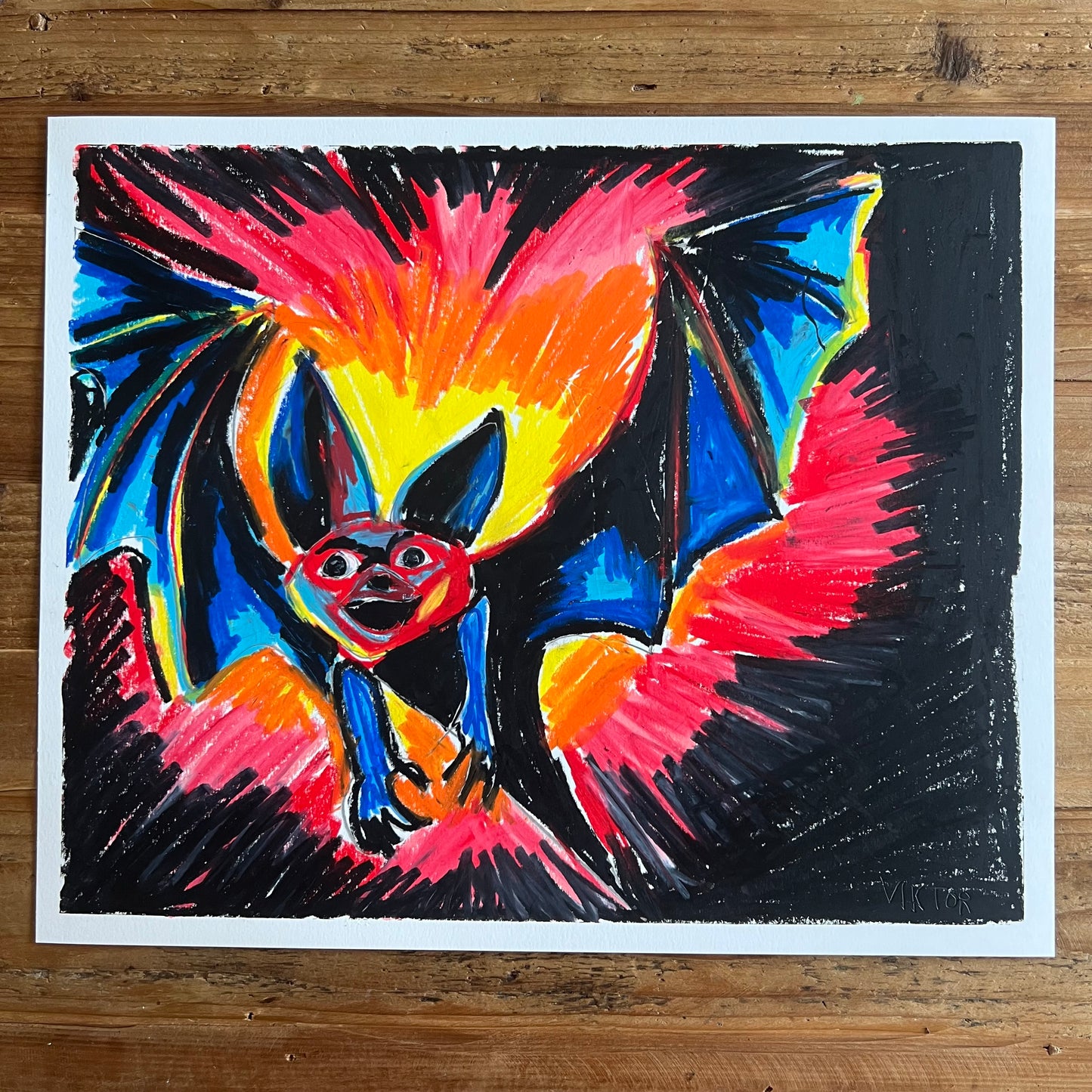 The Bat - ORIGINAL  14x17”