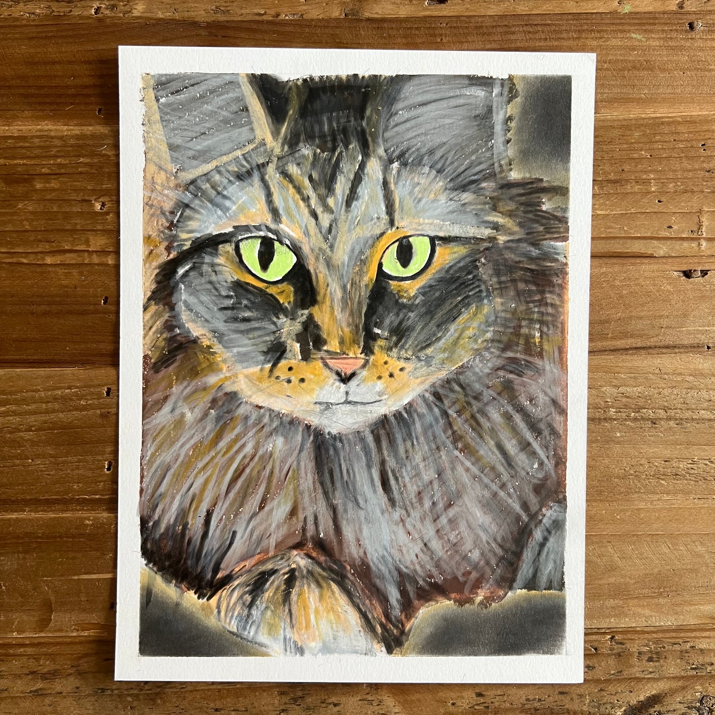 The Cat - ORIGINAL 9x12”