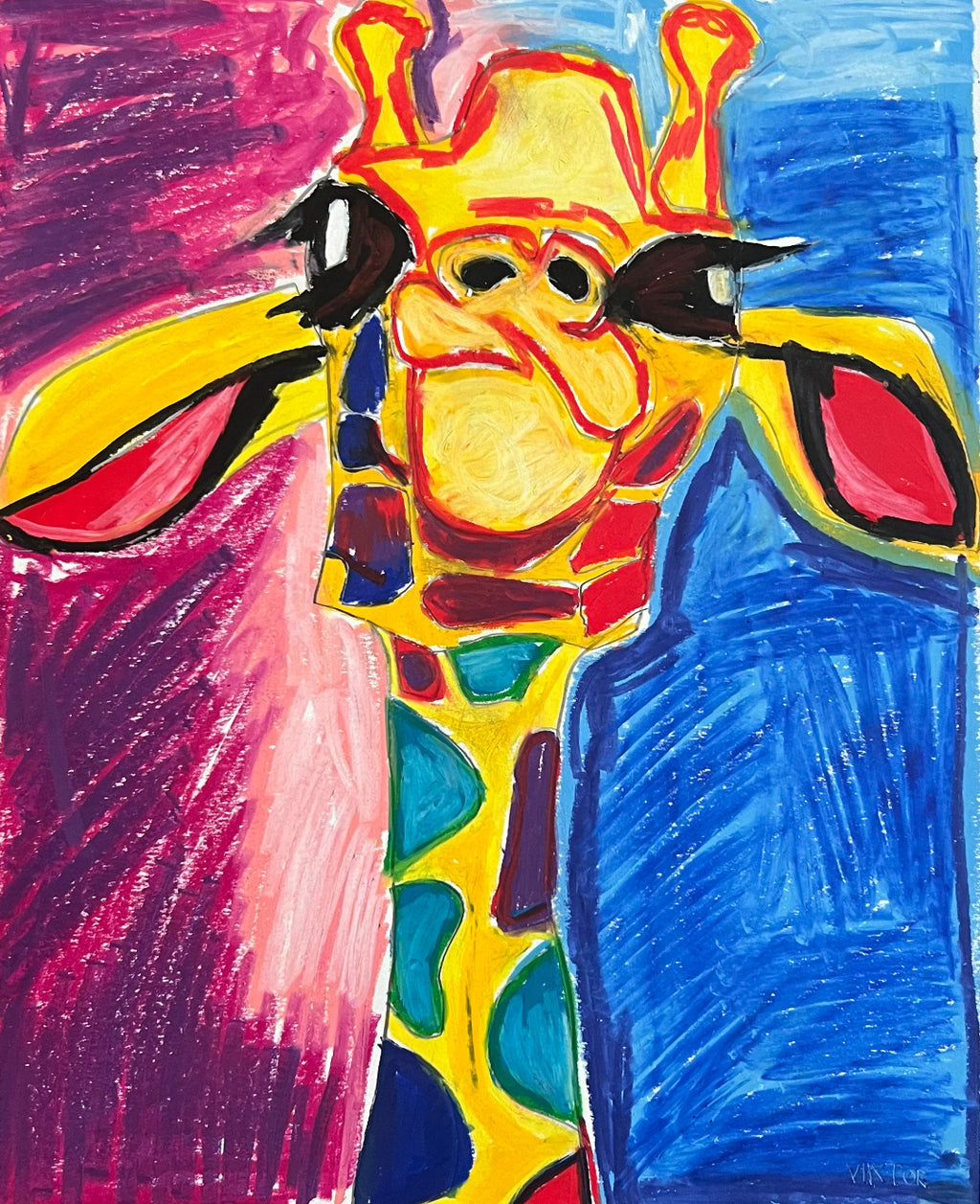 Emily, The Giraffe - Art Prints