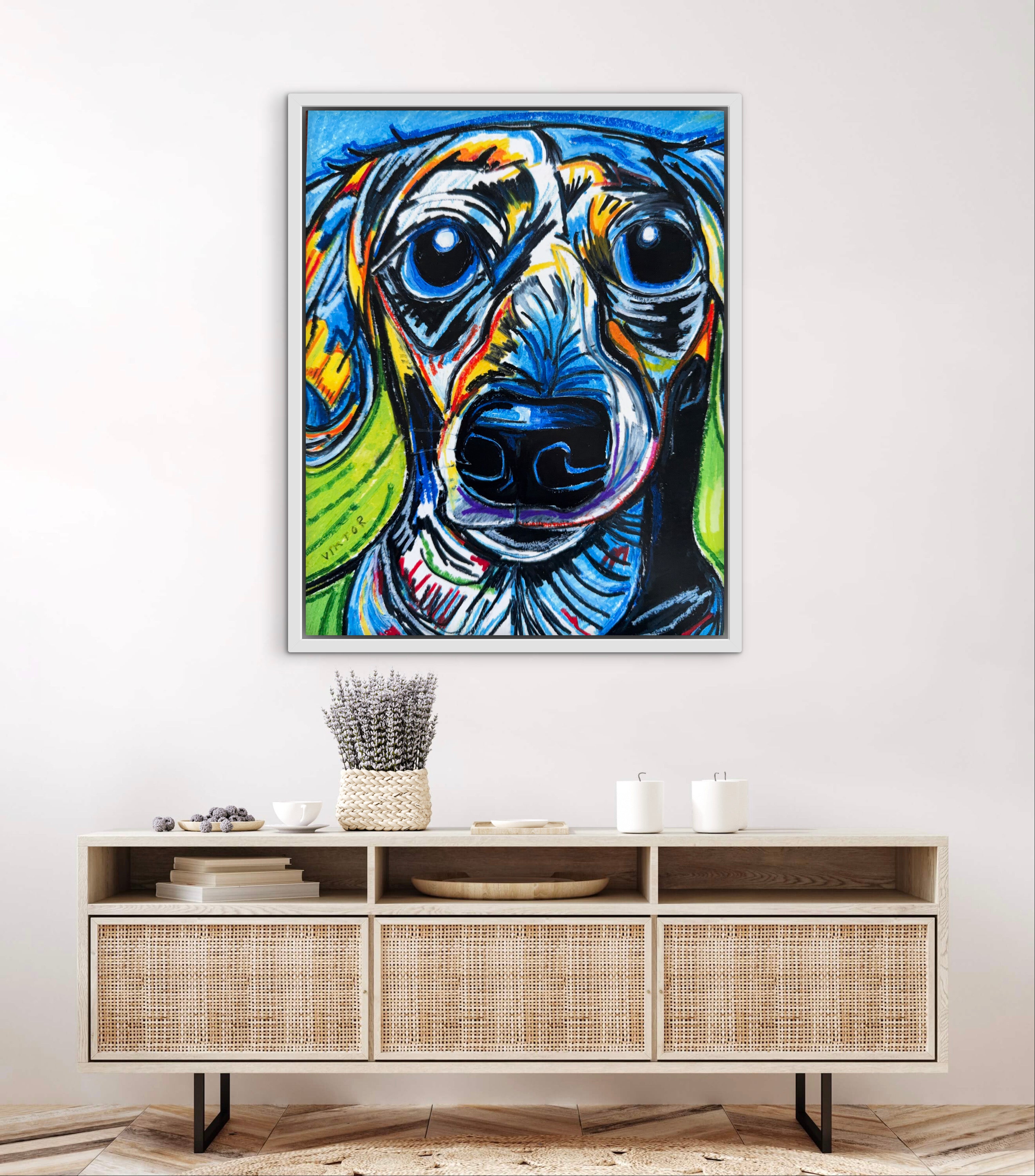 Blue Doxie - Art Prints
