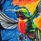 The Colorful Hummingbird - Art Prints